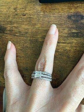 Bridal Ring Set - White
